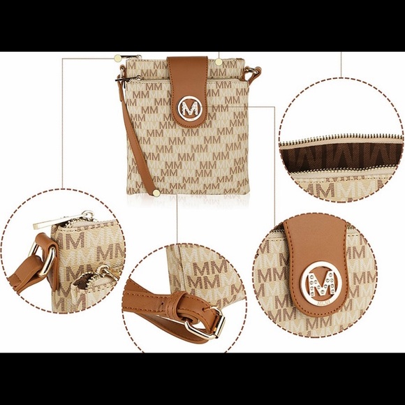 MKF by MIA K Red Sira Signature Crossbody Bag NWT - Picture 2 of 5